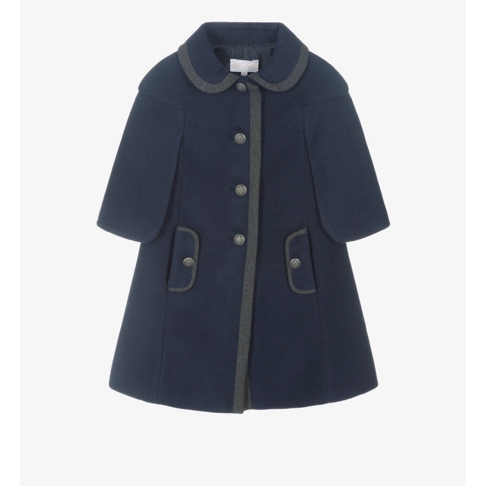 Patachou
Girls Navy Blue Felted Coat 
BRAND NEW WITH TAGS